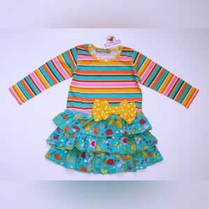 NWT Jelly the Pug Pink Forest Friends Ruby Knit Dress